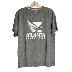 Mizuno Mens Atlanta Track Club Inspire Tee Heather Charcoal S